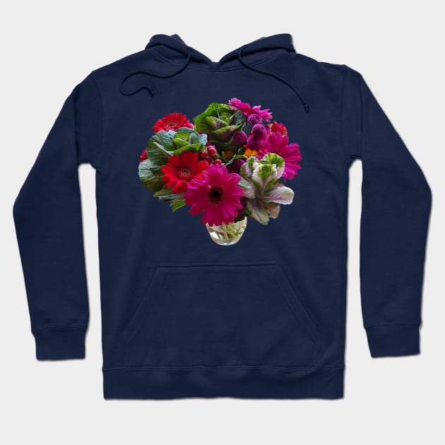 Autumn Floral Bouquet Flowers in Vase Hoodie by ellenhenryart